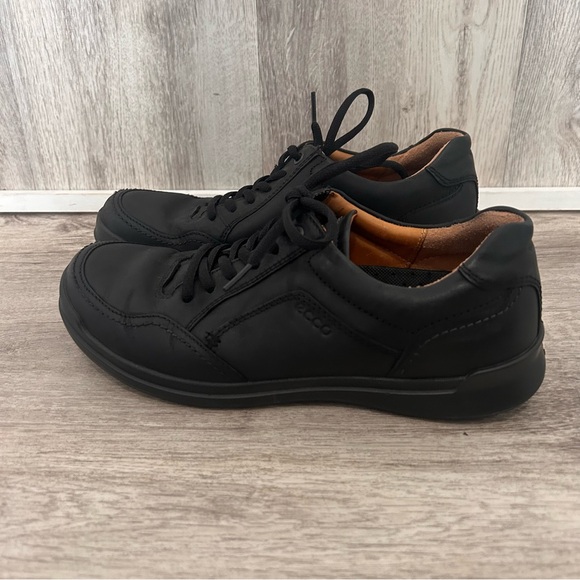 ECCO HOWELL TIE OXFOED LEATHER Shoes Sneakers Men\'s 8 8.5 42 Black Preppy main image 15
